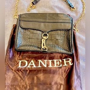 Danier leather croc print bag